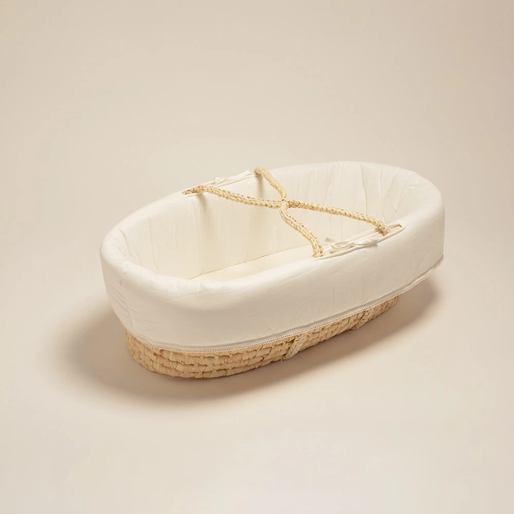 Couffin Moise Coton Blanc De Nina D 2 Couffin Moise Coton Blanc De Nina D – Image 2