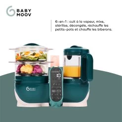 Nutribaby(+) Robot Multifonctions Bébé 6 En 1 Opal Green De Babymoov -Bébés Produits Magasin 01170551 3
