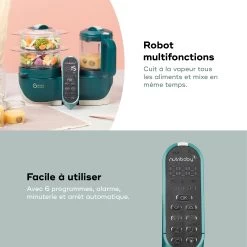 Nutribaby(+) Robot Multifonctions Bébé 6 En 1 Opal Green De Babymoov -Bébés Produits Magasin 01170551 4