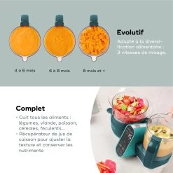 Nutribaby(+) Robot Multifonctions Bébé 6 En 1 Opal Green De Babymoov -Bébés Produits Magasin 01170551 5