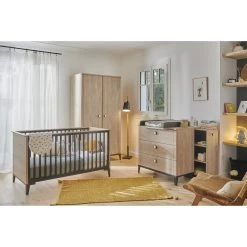 Marcel Commode 3 Tiroirs Chêne Blond/Noir De Galipette 5 Marcel Commode 3 Tiroirs Chêne Blond/Noir De Galipette -Bébés Produits Magasin 01170603 3