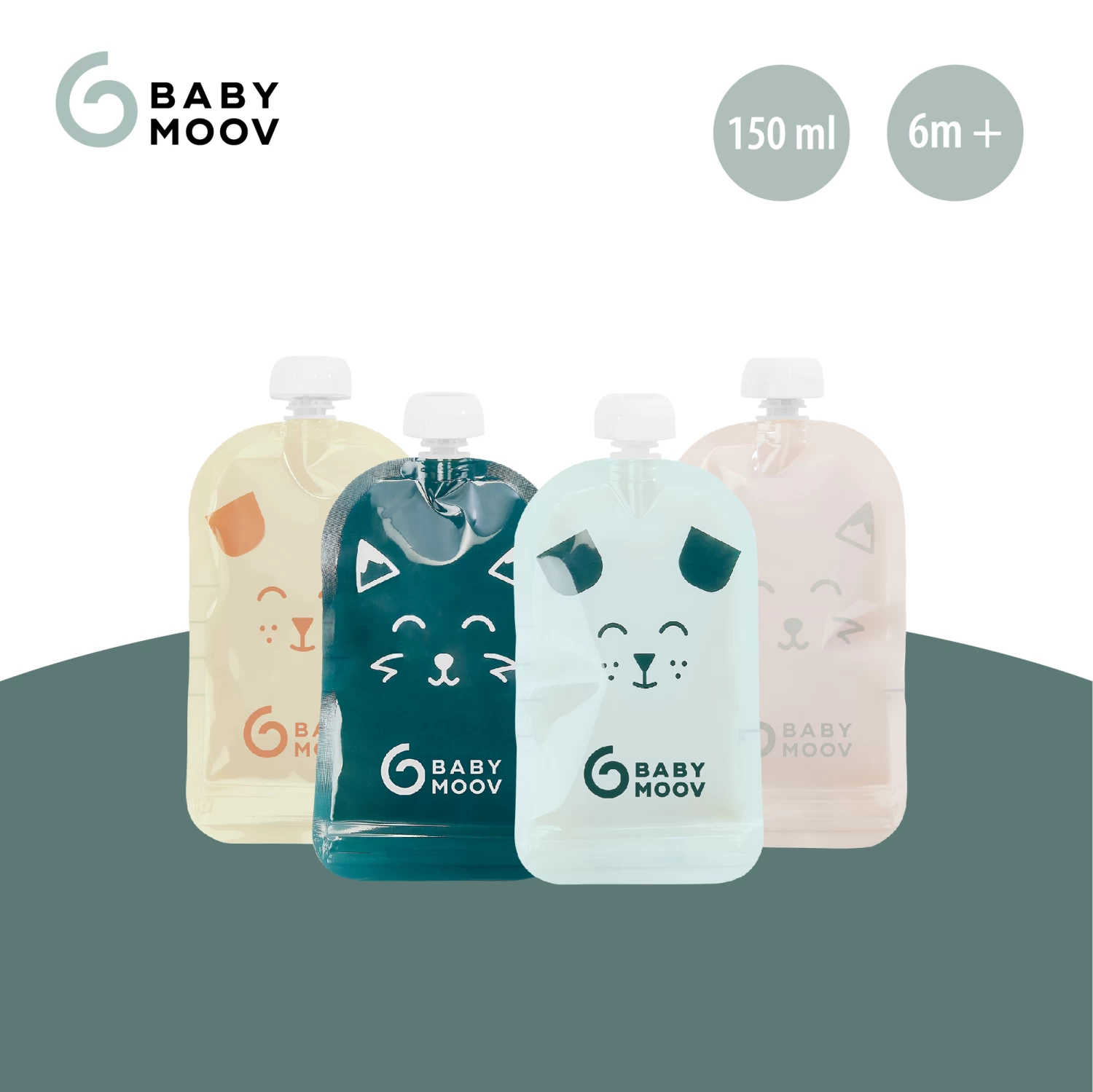 Lot De 20 Gourdes Réutilisables Isy Pouches 150 Ml De Babymoov 3 Lot De 20 Gourdes Réutilisables Isy Pouches 150 Ml De Babymoov – Image 3