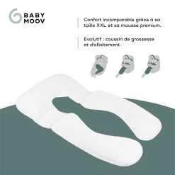 Coussin D'allaitement & De Grossesse Grand Format - B.Love XXL Mineral Gris De Babymoov 10 Coussin D'allaitement & De Grossesse Grand Format - B.Love XXL Mineral Gris De Babymoov -Bébés Produits Magasin 01172532 3