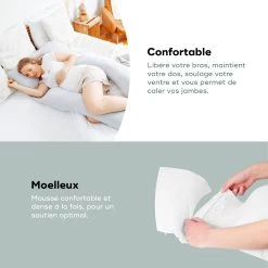 Coussin D'allaitement & De Grossesse Grand Format - B.Love XXL Mineral Gris De Babymoov 11 Coussin D'allaitement & De Grossesse Grand Format - B.Love XXL Mineral Gris De Babymoov -Bébés Produits Magasin 01172532 4