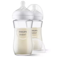 Lot De 2 Biberons Natural En Verre 3.0 240 Ml De Philips AVENT -Bébés Produits Magasin 01173008 3