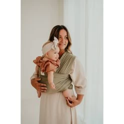Écharpe De Portage Extensible Tricot-Slen Bambou Bio Khaki De Babylonia -Bébés Produits Magasin 01173246 4