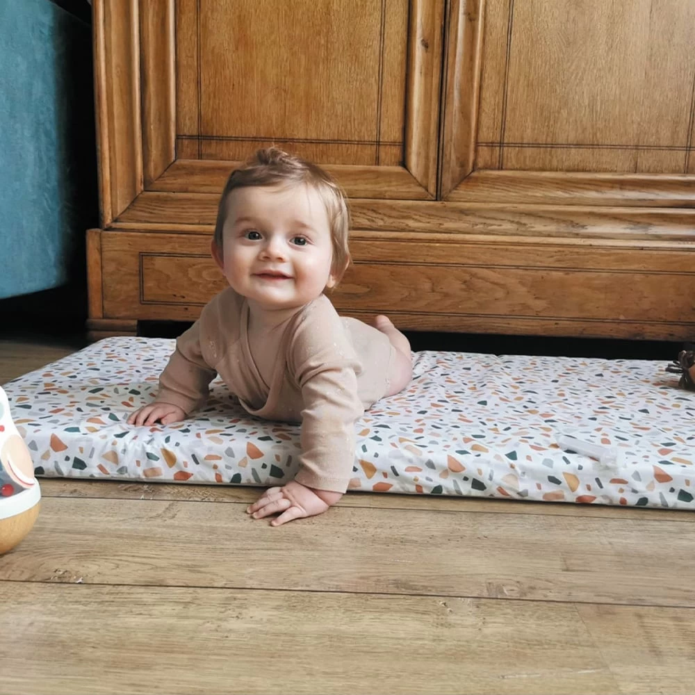 Matelas Bébé De Voyage Terrazzo 60 X 120 Cm De Candide 2 Matelas Bébé De Voyage Terrazzo 60 X 120 Cm De Candide – Image 2