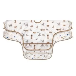 LÄSSIG Lot De 2 Bavoirs Manches Longues Avec Poche Little Mateys Royal Bleu De Lässig