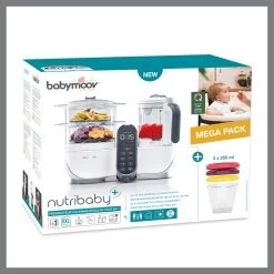 Pack Batch Cooking Nutribaby(+) & 3 Babybols 250mL Blanc De Babymoov -Bébés Produits Magasin 01174504 9