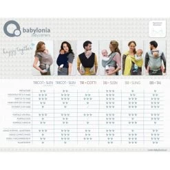 Écharpe De Portage Extensible Tricot-Slen Bambou Bio Khaki De Babylonia -Bébés Produits Magasin 0667096 1