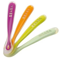 Beaba Lot De 4 Cuillères 1er Repas Eucaplyptus De Béaba -Bébés Produits Magasin 21878248 2