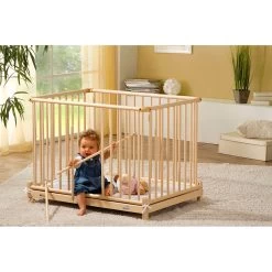 Parc Euro Scandinave Naturel / Blanc De Geuther -Bébés Produits Magasin 78263680 4